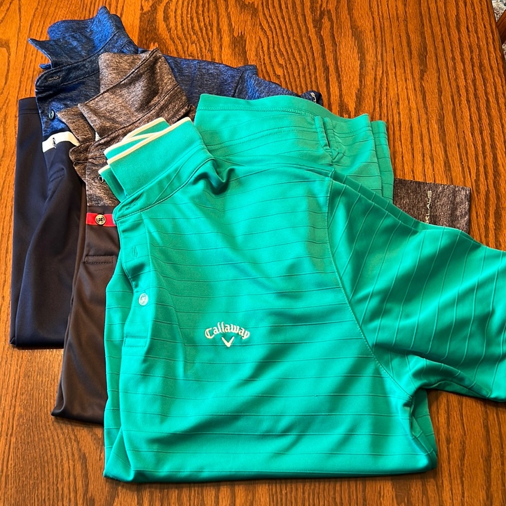 3 Nicklaus / Callaway golf polo shirts X-Large #444